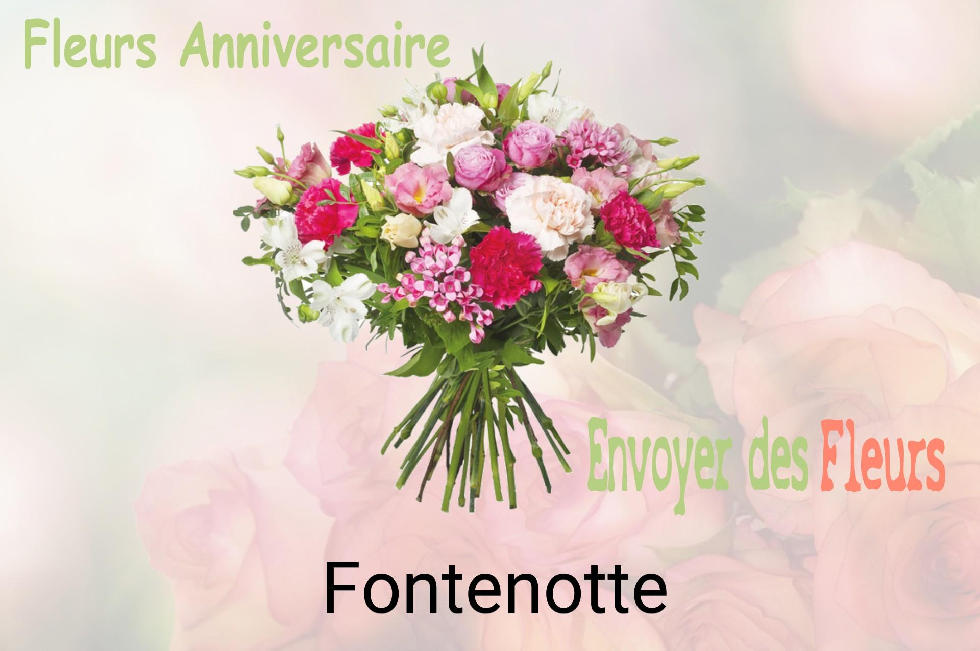 Bouquet de fleurs d’anniversaire livré à Fontenotte