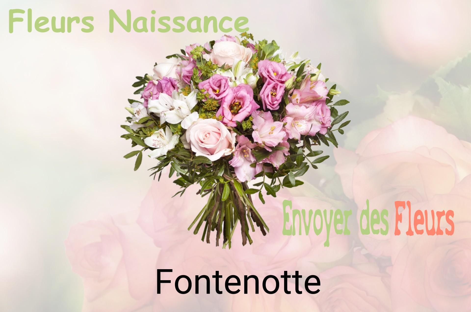 Bouquet de fleurs de naissance livré à Fontenotte