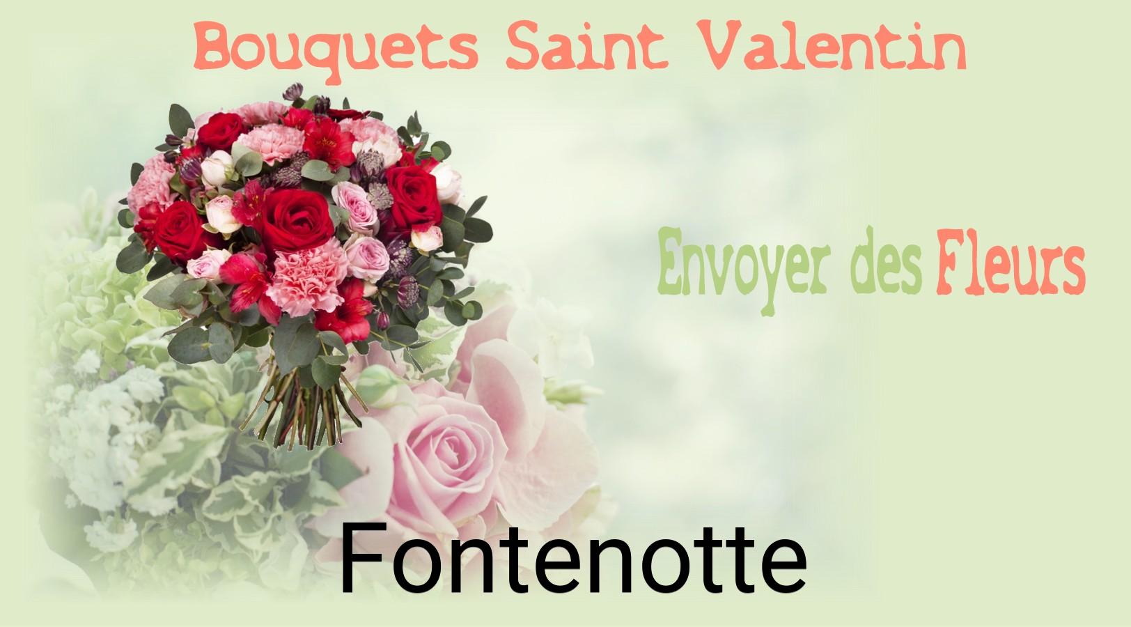 Roses de Saint-Valentin livrées à Fontenotte
